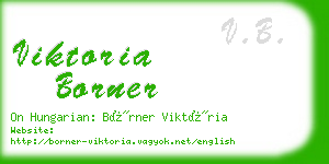 viktoria borner business card